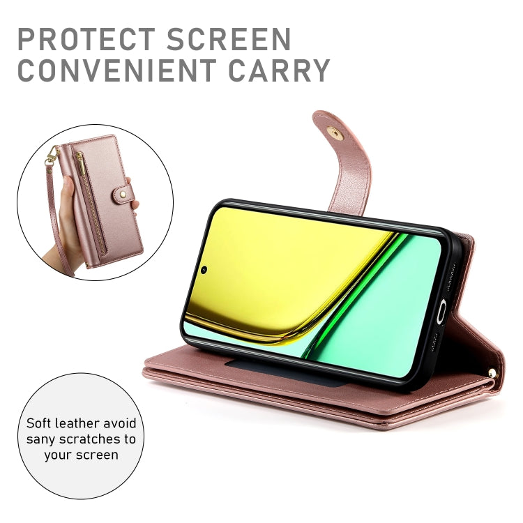For Realme C67 4G Nine Card-slot Zipper Wallet Bag Leather Phone Case