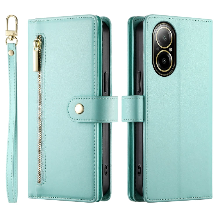 For Realme C67 4G Nine Card-slot Zipper Wallet Bag Leather Phone Case