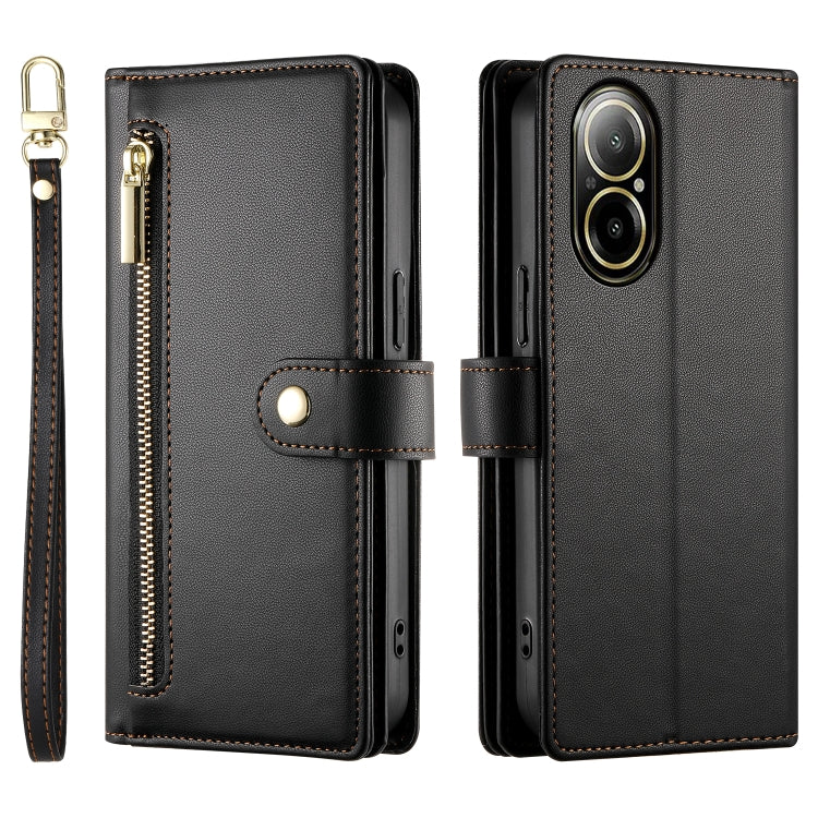 For Realme C67 4G Nine Card-slot Zipper Wallet Bag Leather Phone Case