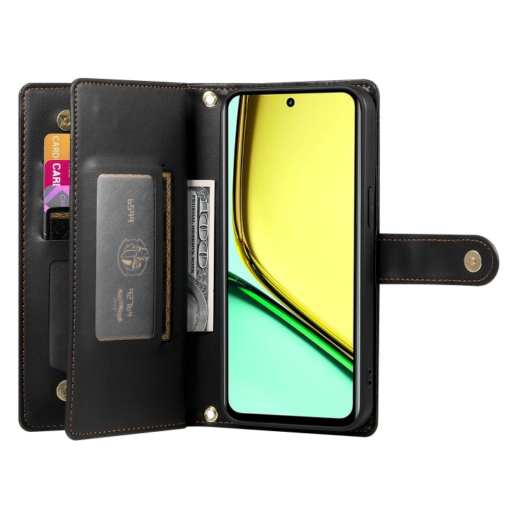 For Realme C67 4G Nine Card-slot Zipper Wallet Bag Leather Phone Case