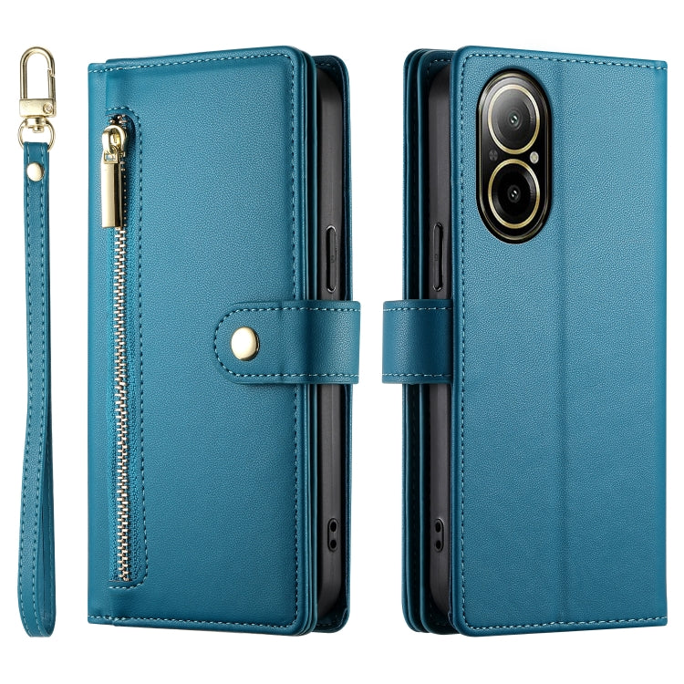 For Realme C67 4G Nine Card-slot Zipper Wallet Bag Leather Phone Case
