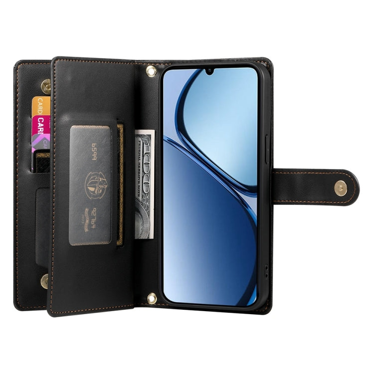 For Realme C63 Nine Card-slot Zipper Wallet Bag Leather Phone Case