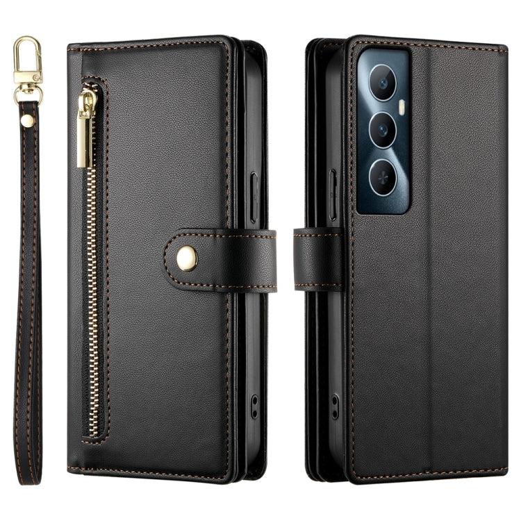 For Realme C65 Nine Card-slot Zipper Wallet Bag Leather Phone Case