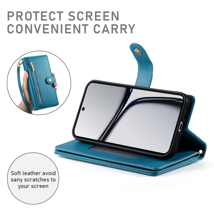 For Realme C65 Nine Card-slot Zipper Wallet Bag Leather Phone Case