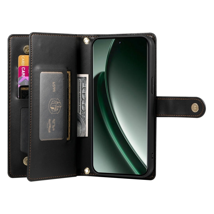 For Realme GT 6 Global Nine Card-slot Zipper Wallet Bag Leather Phone Case