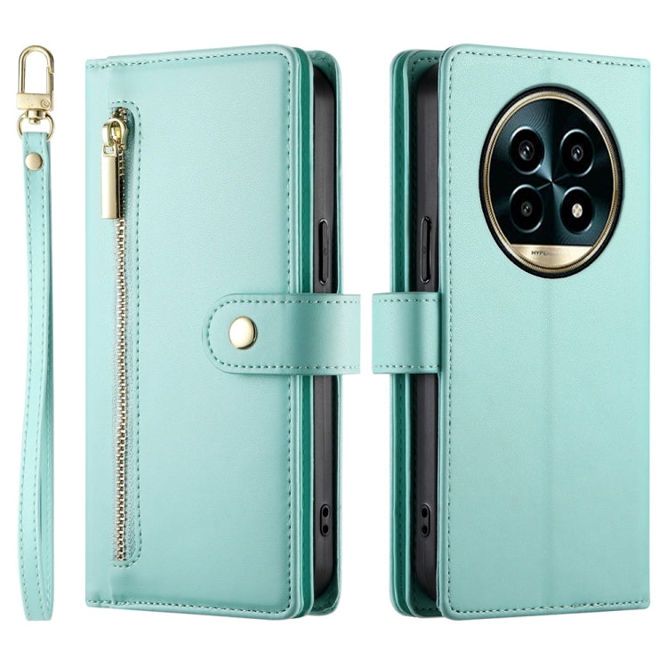 For Realme 13 Pro / 13 Pro+ Global Nine Card-slot Zipper Wallet Bag Leather Phone Case