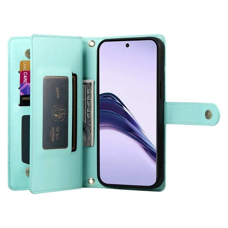 For Realme 13 Pro / 13 Pro+ Global Nine Card-slot Zipper Wallet Bag Leather Phone Case