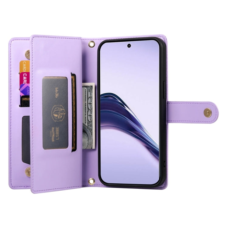 For Realme 13 Pro / 13 Pro+ Global Nine Card-slot Zipper Wallet Bag Leather Phone Case