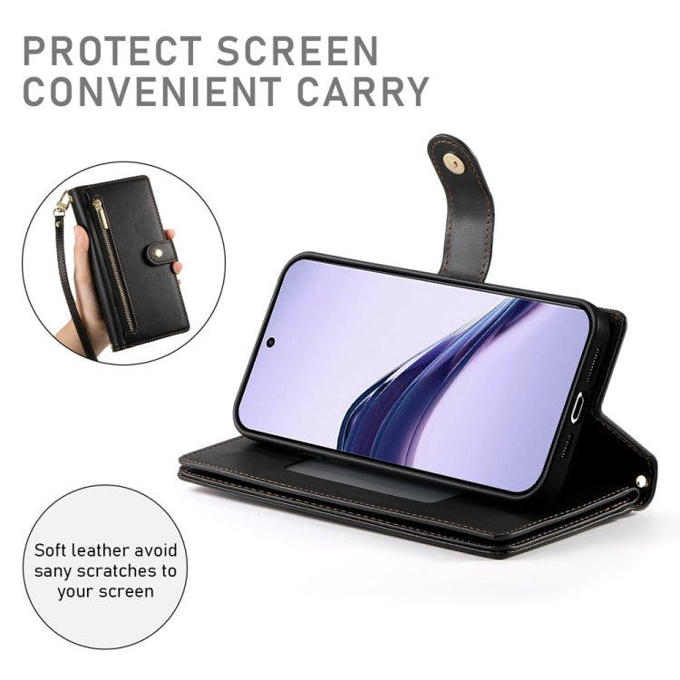 For Realme 13 Pro / 13 Pro+ Global Nine Card-slot Zipper Wallet Bag Leather Phone Case