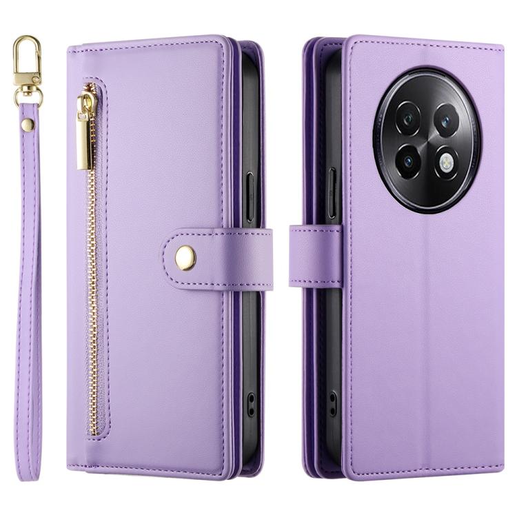 For Realme 13+ Nine Card-slot Zipper Wallet Bag Leather Phone Case