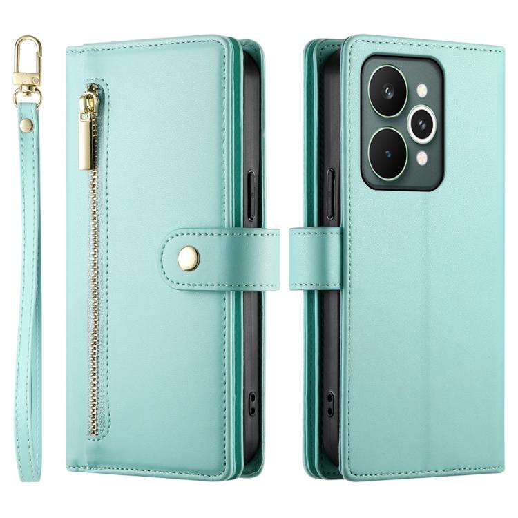 For Realme 15 5G / Realme 15 Pro 5G Nine Card-slot Zipper Wallet Bag Leather Phone Case