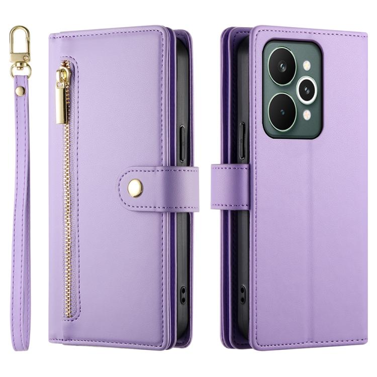 For Realme 15 5G / Realme 15 Pro 5G Nine Card-slot Zipper Wallet Bag Leather Phone Case