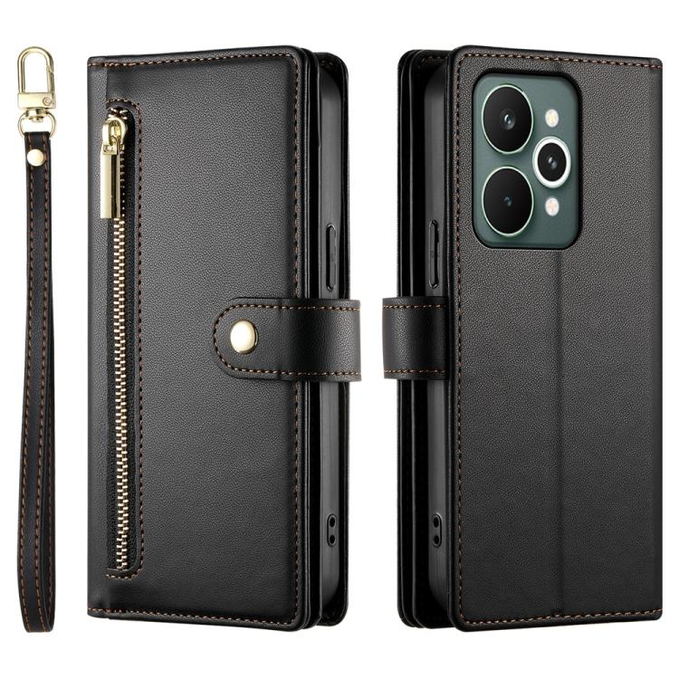 For Realme 15 5G / Realme 15 Pro 5G Nine Card-slot Zipper Wallet Bag Leather Phone Case