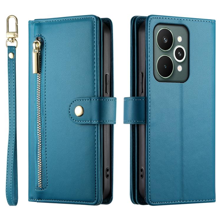 For Realme 15 5G / Realme 15 Pro 5G Nine Card-slot Zipper Wallet Bag Leather Phone Case