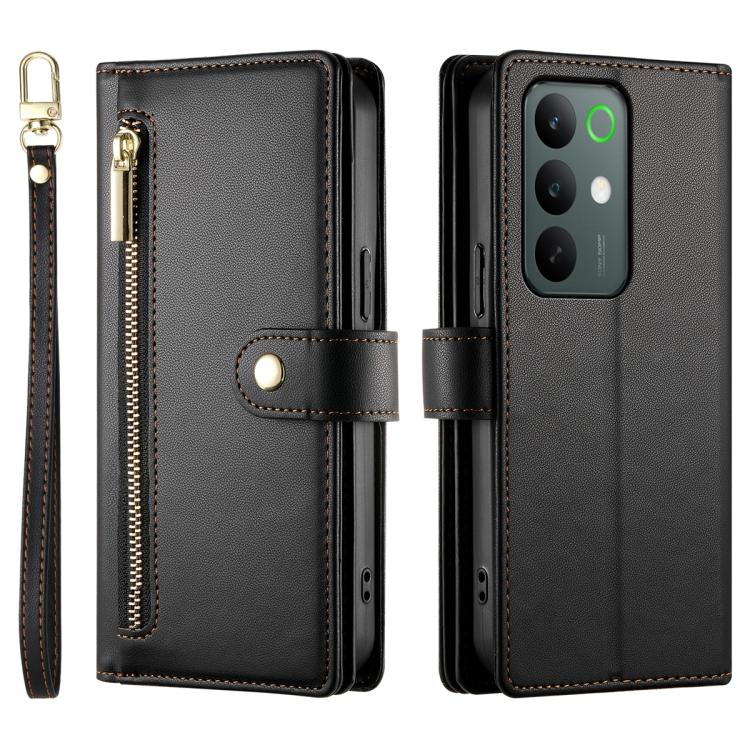 For Realme C85 5G / Realme 15x 5G Nine Card-slot Zipper Wallet Bag Leather Phone Case