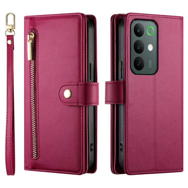 For Realme C85 Pro 4G Nine Card-slot Zipper Wallet Bag Leather Phone Case