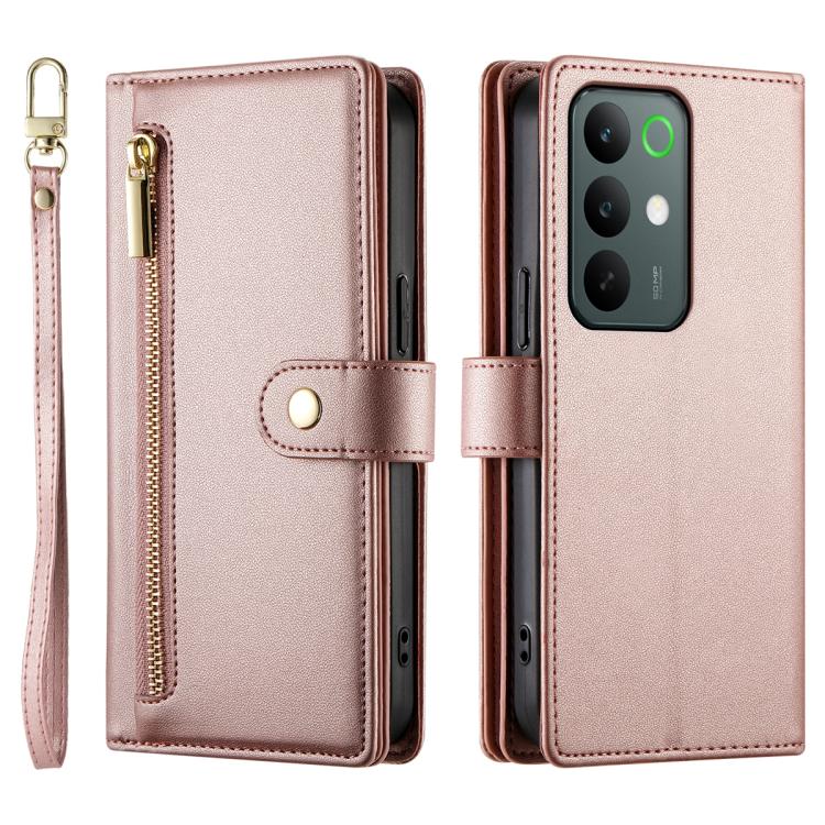 For Realme C85 Pro 4G Nine Card-slot Zipper Wallet Bag Leather Phone Case