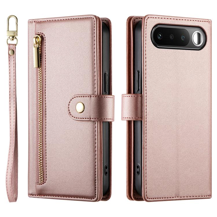 For Realme 16 5G Nine Card-slot Zipper Wallet Bag Leather Phone Case