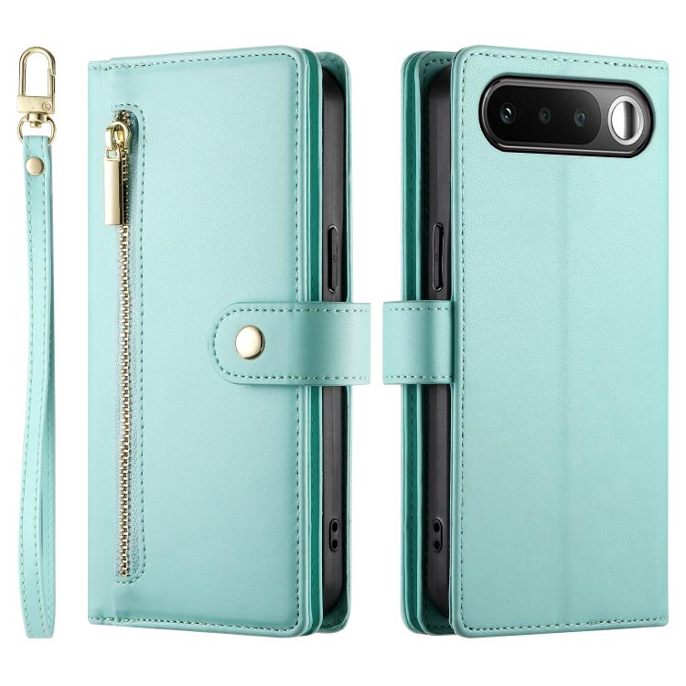 For Realme 16 5G Nine Card-slot Zipper Wallet Bag Leather Phone Case