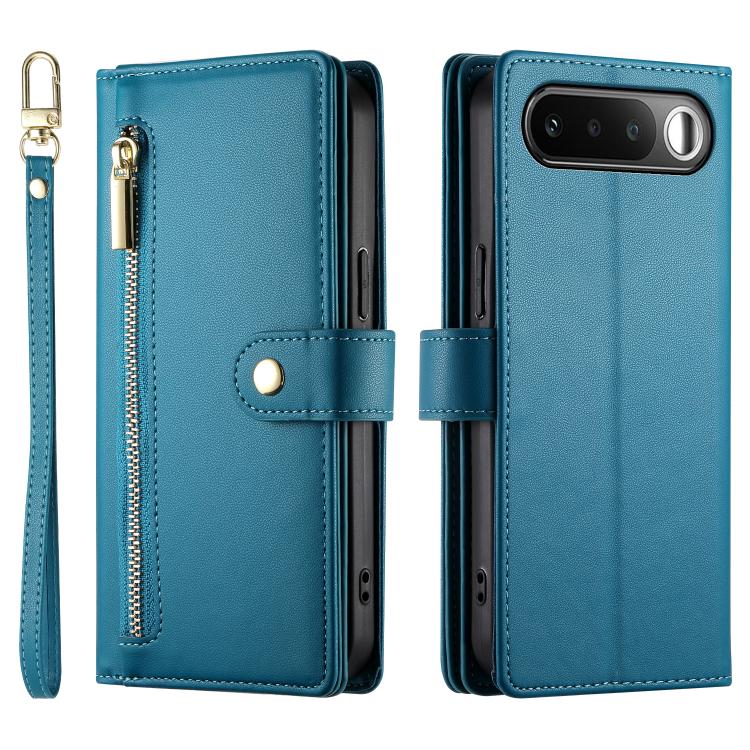For Realme 16 5G Nine Card-slot Zipper Wallet Bag Leather Phone Case