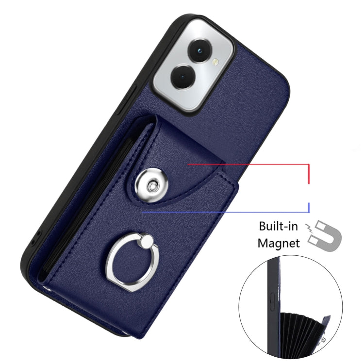 For Motorola Moto G Power 2024 5G Organ Card Bag Ring Holder Phone Case with Long Lanyard