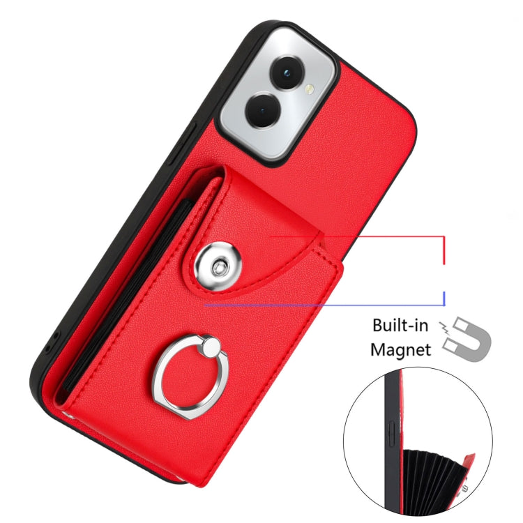 For Motorola Moto G Power 2024 5G Organ Card Bag Ring Holder Phone Case with Long Lanyard
