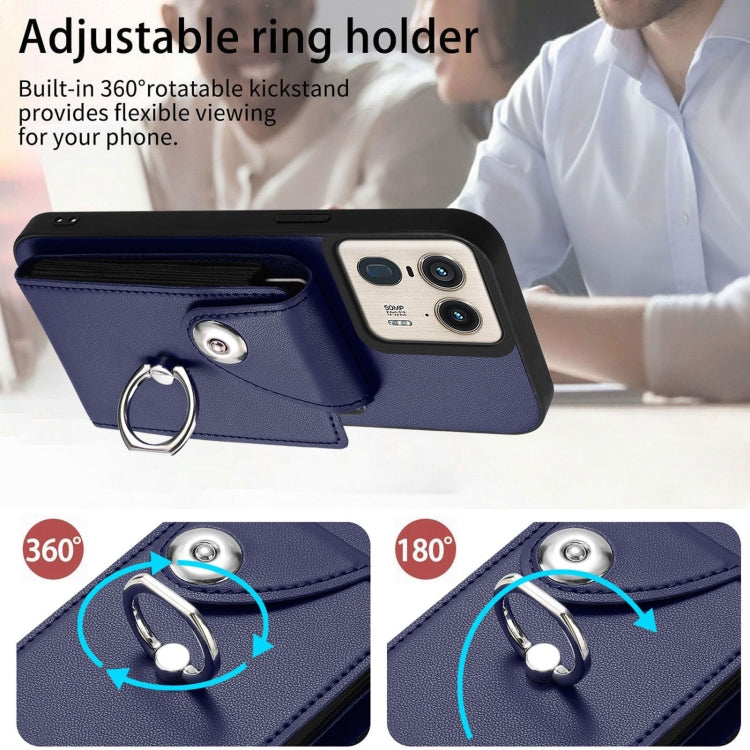 For Motorola Moto X50 Ultra Organ Card Bag Ring Holder Phone Case with Long Lanyard