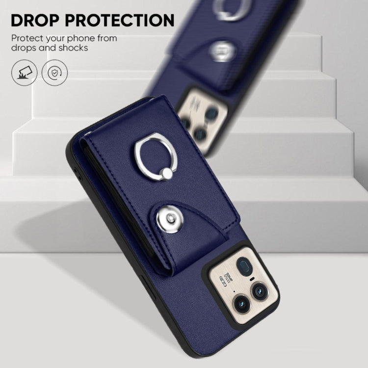 For Motorola Moto X50 Ultra Organ Card Bag Ring Holder Phone Case with Long Lanyard