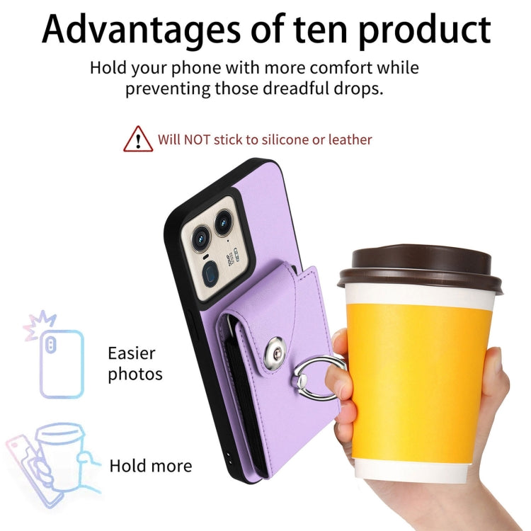 For Motorola Moto X50 Ultra Organ Card Bag Ring Holder Phone Case with Long Lanyard