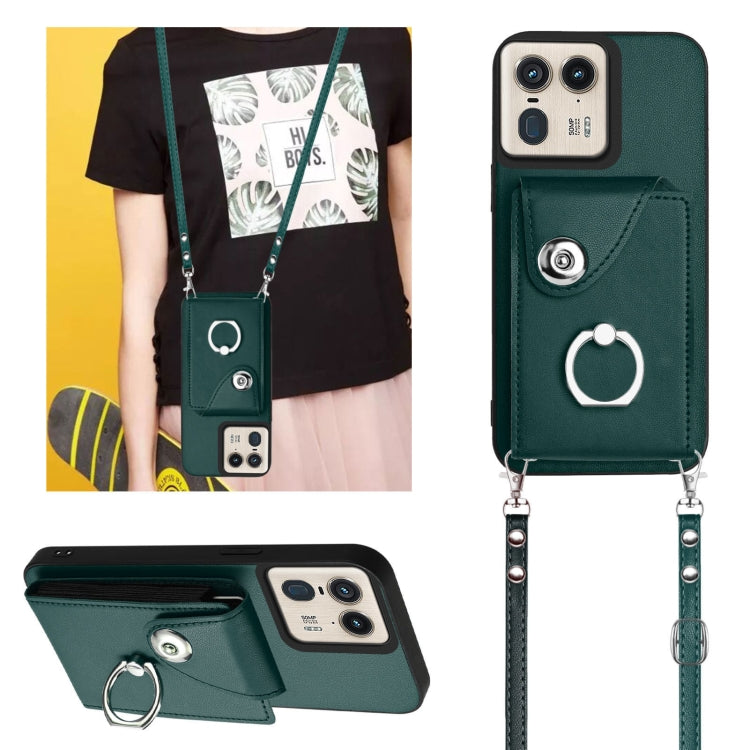 For Motorola Moto X50 Ultra Organ Card Bag Ring Holder Phone Case with Long Lanyard