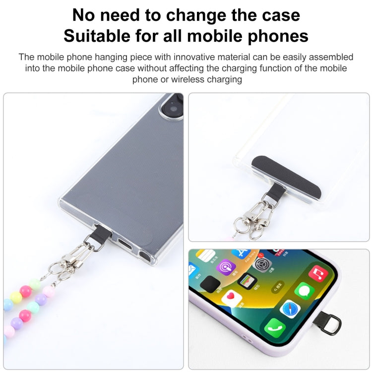 Mobile Phone Anti-lost Dazzling Crossbody Colorful Long Bead Chain