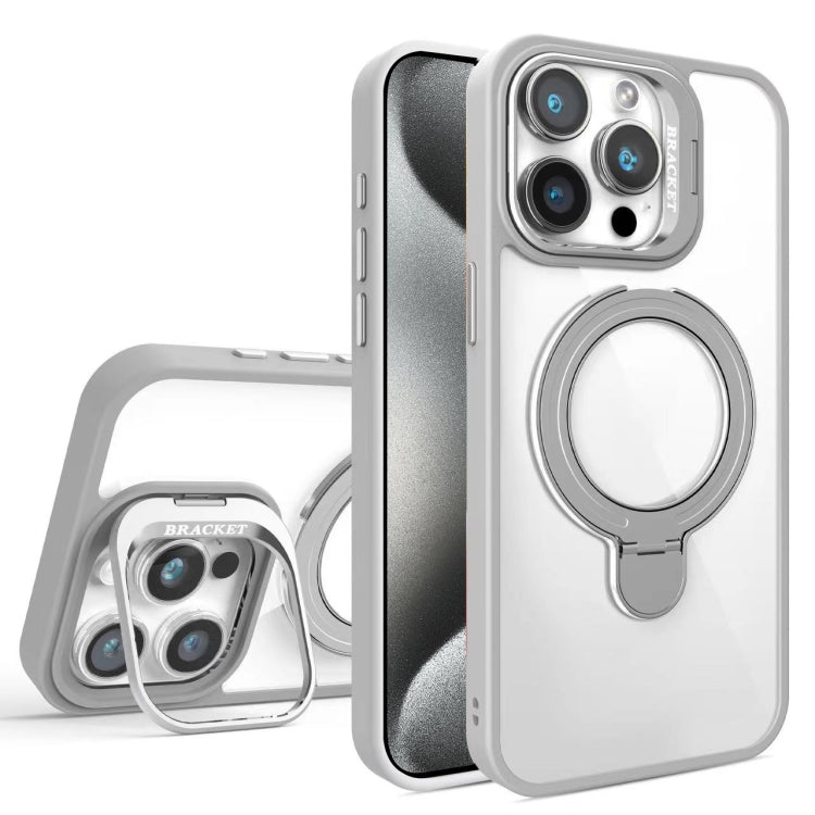 For iPhone 15 Pro Lens Protection & Ring Bracket MagSafe Phone Case