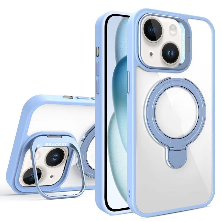For iPhone 15 Lens Protection & Ring Bracket MagSafe Phone Case