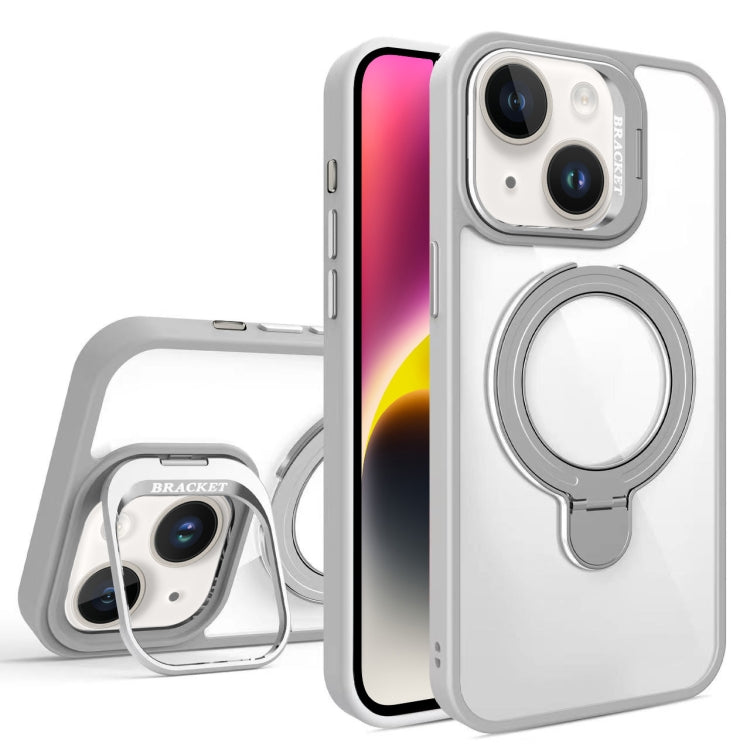 For iPhone 14 Lens Protection & Ring Bracket MagSafe Phone Case