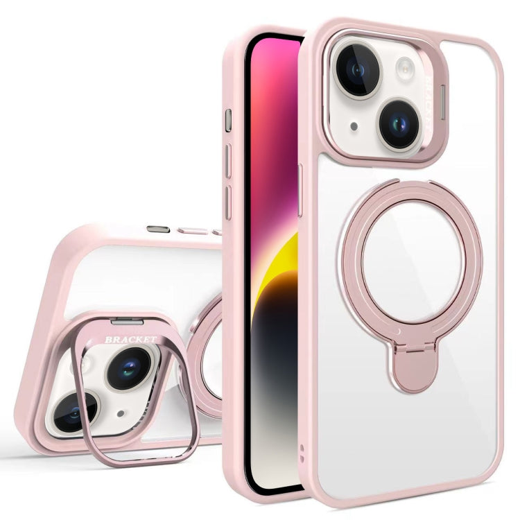 For iPhone 14 Lens Protection & Ring Bracket MagSafe Phone Case