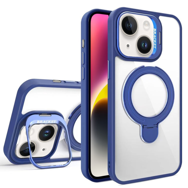 For iPhone 14 Lens Protection & Ring Bracket MagSafe Phone Case