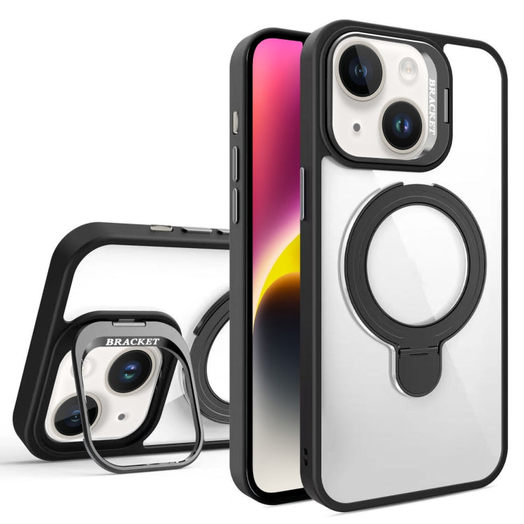 For iPhone 14 Lens Protection & Ring Bracket MagSafe Phone Case