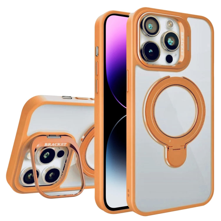 For iPhone 14 Pro Lens Protection & Ring Bracket MagSafe Phone Case