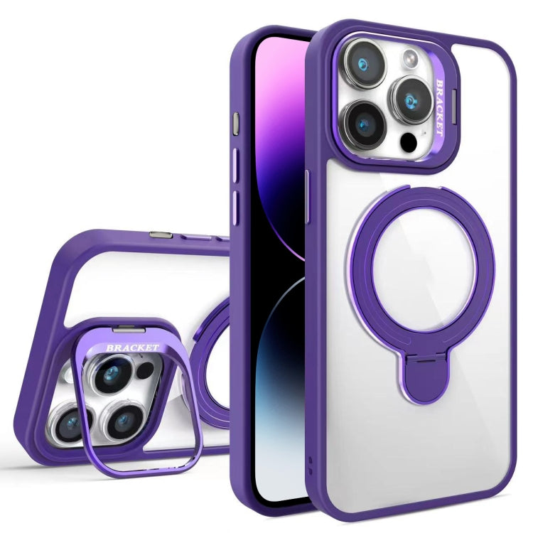 For iPhone 14 Pro Max Lens Protection & Ring Bracket MagSafe Phone Case