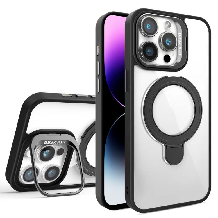 For iPhone 14 Pro Max Lens Protection & Ring Bracket MagSafe Phone Case