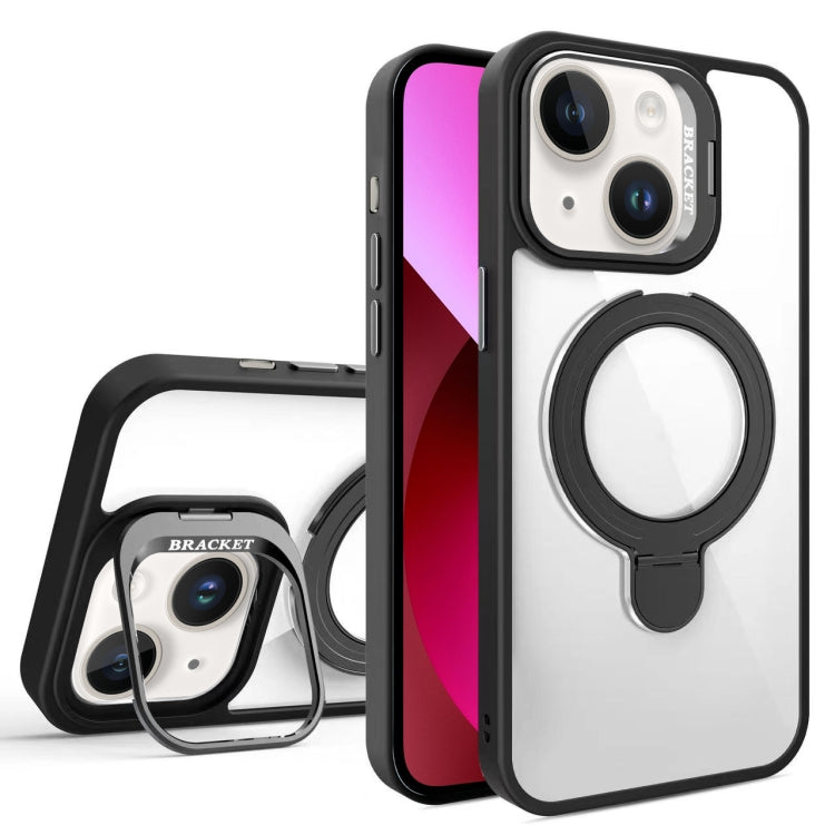 For iPhone 13 Lens Protection & Ring Bracket MagSafe Phone Case