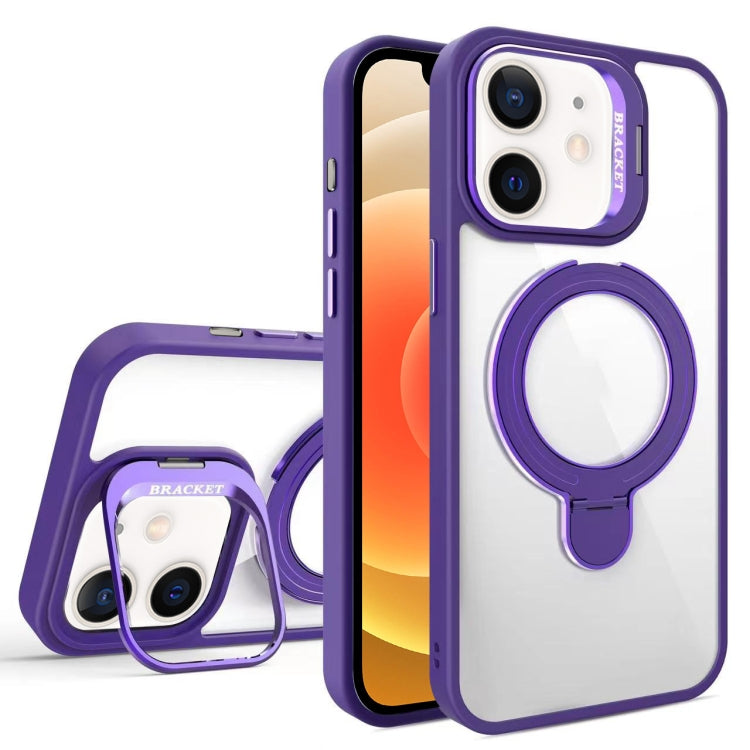 For iPhone 12 Lens Protection & Ring Bracket MagSafe Phone Case