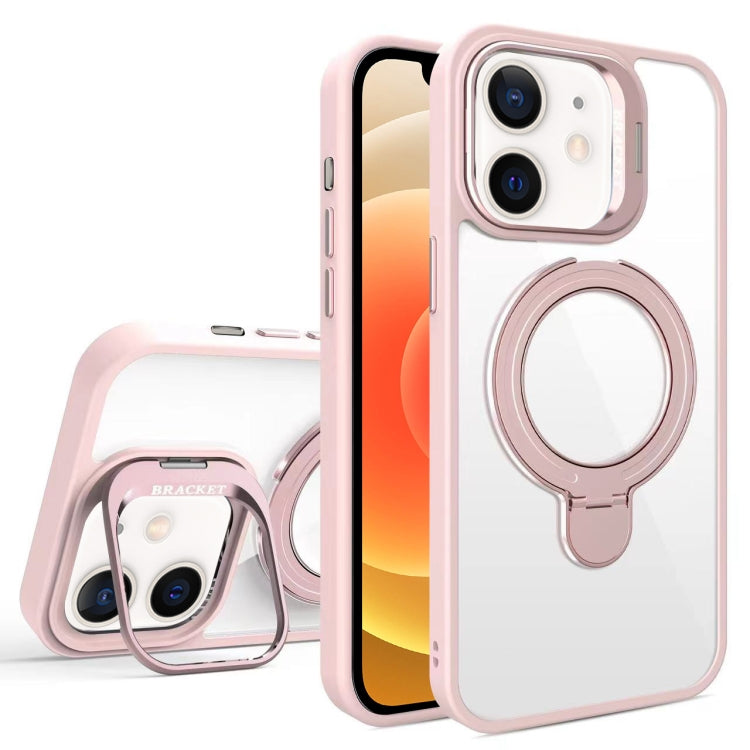 For iPhone 12 Lens Protection & Ring Bracket MagSafe Phone Case