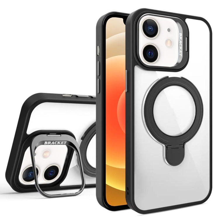 For iPhone 12 Lens Protection & Ring Bracket MagSafe Phone Case