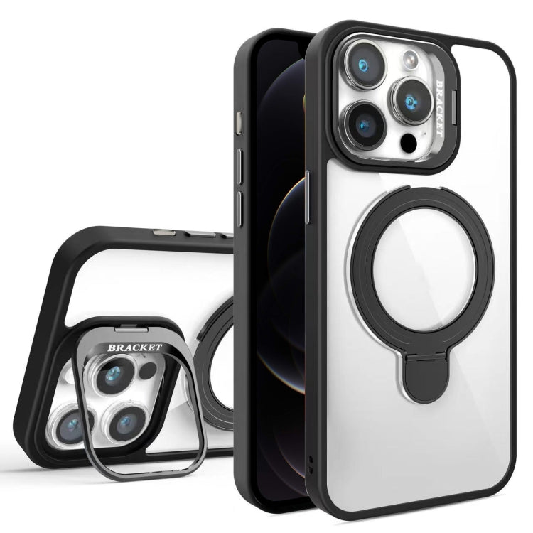 For iPhone 12 Pro Max Lens Protection & Ring Bracket MagSafe Phone Case
