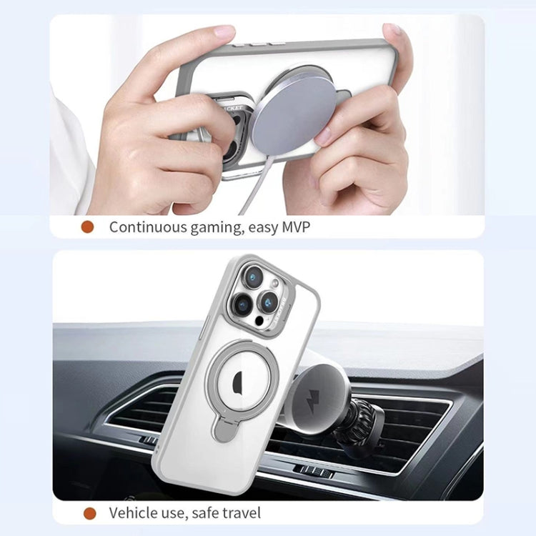 For iPhone 12 Pro Lens Protection & Ring Bracket MagSafe Phone Case