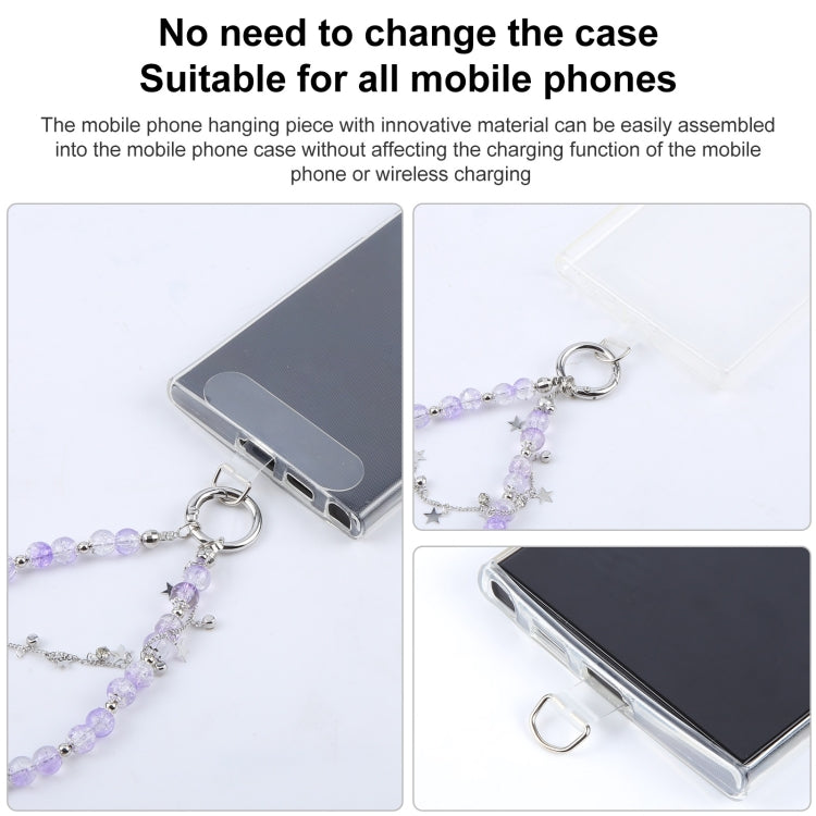Mobile Phone Anti-lost Dazzling Color Star Short Bead Chain