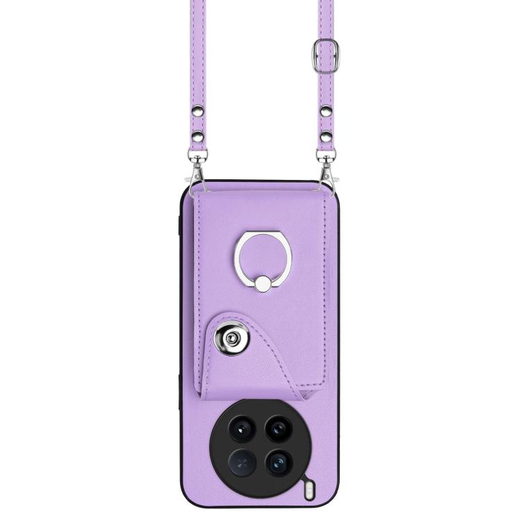 For vivo X200 Ultra Organ Card Bag Ring Holder Phone Case with Long Lanyard