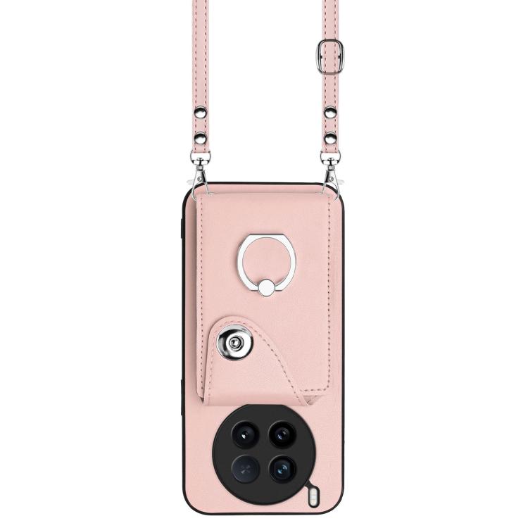 For vivo X200 Ultra Organ Card Bag Ring Holder Phone Case with Long Lanyard
