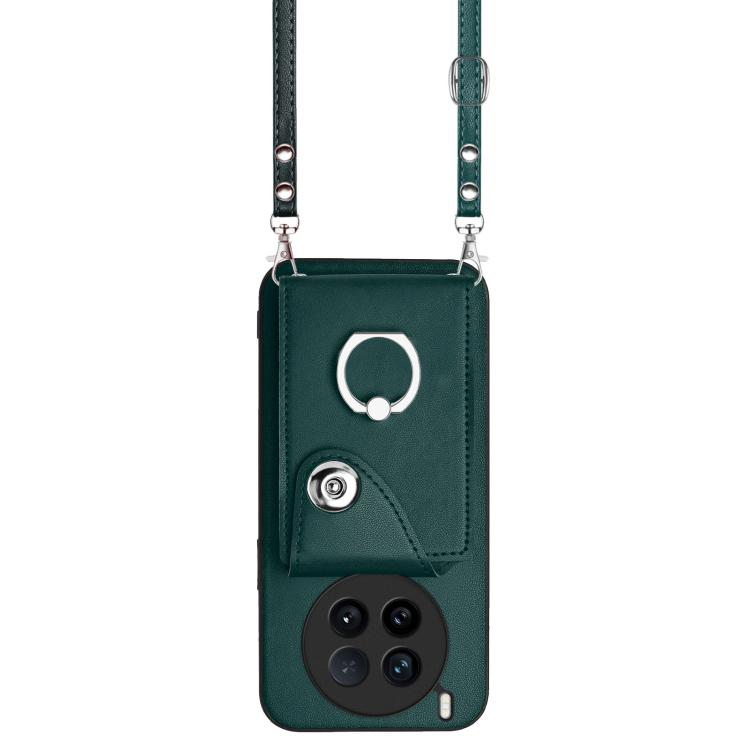 For vivo X200 Ultra Organ Card Bag Ring Holder Phone Case with Long Lanyard